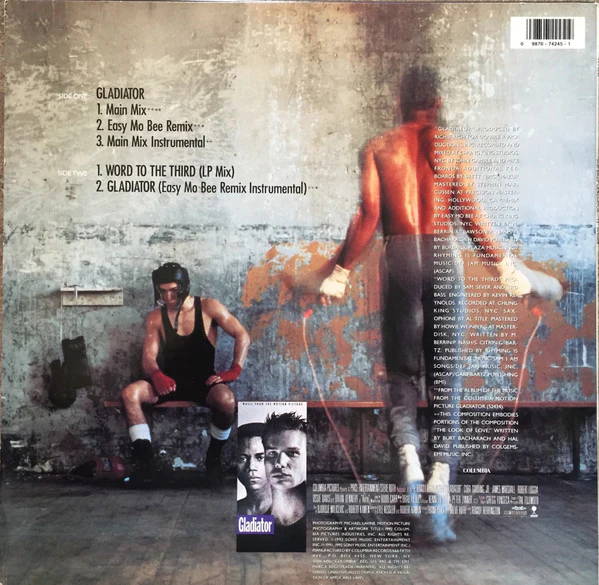 3rd Bass - Gladiator (12", Single) (Very Good Plus (VG+)) - Image 2
