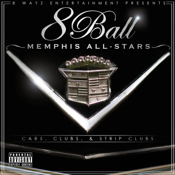 8Ball Memphis All Stars - Cars, Clubs And Strip Clubs (CD, Album, Comp) (Very Good Plus (VG+))