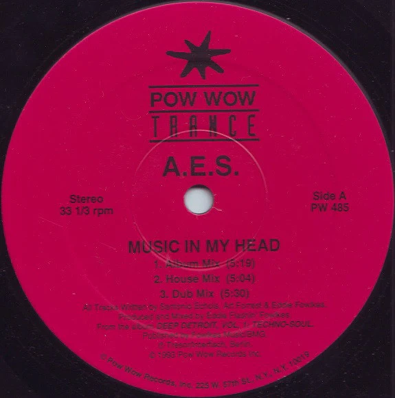 A.E.S. / Eddie "Flashin" Fowlkes* - Music In My Head / Macro (12") (Near Mint (NM or M-))