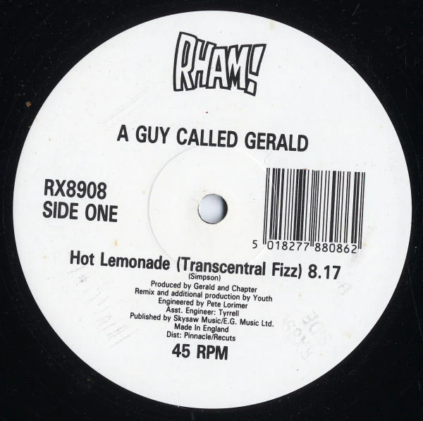 A Guy Called Gerald - Hot Lemonade (Remix) (12") (Very Good Plus (VG+)) (Very Good Plus (VG+)) - Image 2