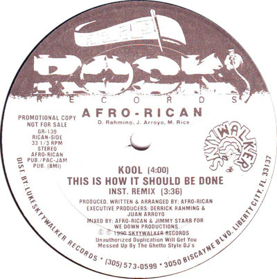 Afro-Rican - This Is How It Should Be Done (12", Promo) (Very Good Plus (VG+)) - Image 2