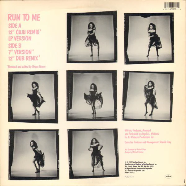 Angela Winbush - Run To Me (12") (Very Good Plus (VG+)) - Image 2