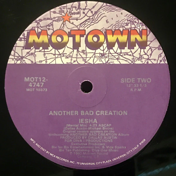 Another Bad Creation - Iesha (12", Single) (Very Good Plus (VG+)) - Image 4