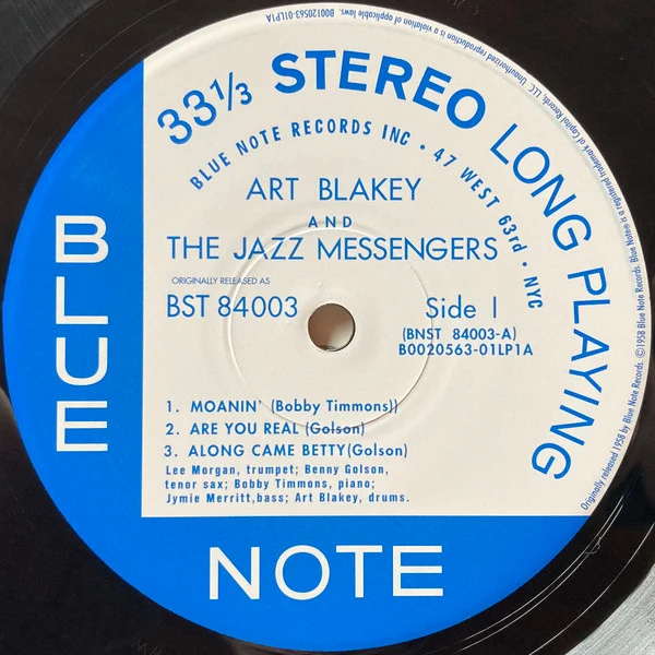 Art Blakey & The Jazz Messengers - Art Blakey And The Jazz Messengers (LP, Album, Ltd, RE, RM, Gat) (Very Good Plus (VG+)) (Very Good Plus (VG+)) - Image 5