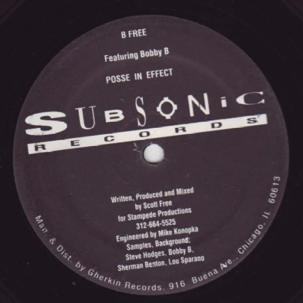 B Free Featuring Bobby B - Posse In Effect (12") (Near Mint (NM or M-)) - Image 2