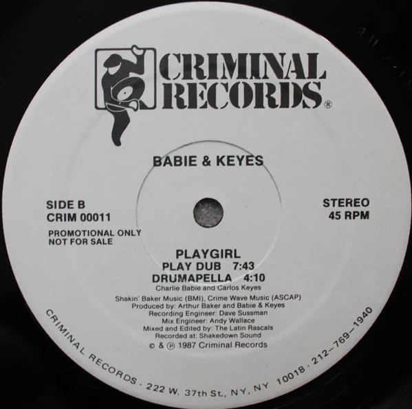 Babie & Keyes - Playgirl (12", Promo) (Very Good Plus (VG+)) - Image 4