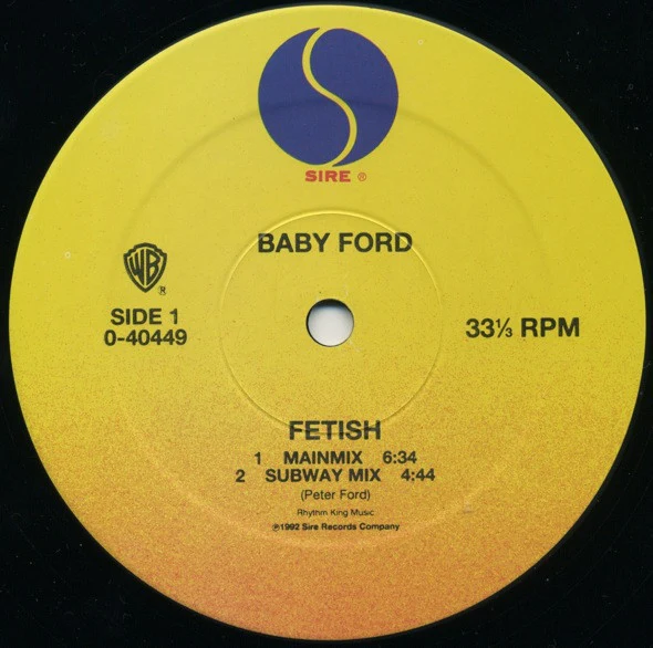 Baby Ford - Fetish (12", Maxi) (Very Good Plus (VG+)) - Image 3