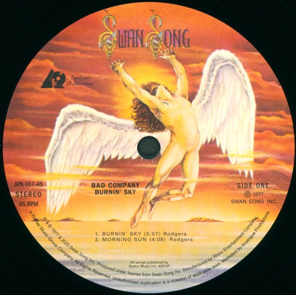 Bad Company - Burnin' Sky (2x12", Album, Ltd, Num, RE, 180) (Near Mint (NM or M-)) (Very Good Plus (VG+)) - Image 4