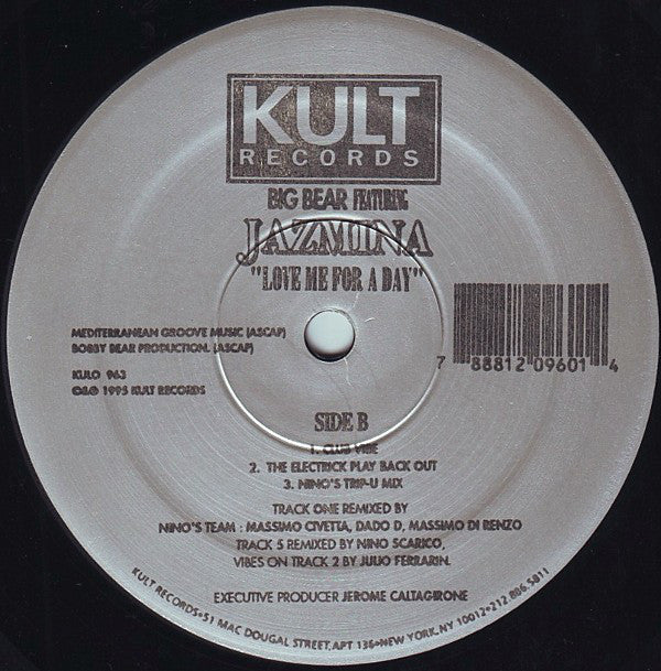 Big Bear Featuring Jazmina - Love Me For A Day (12") (Very Good Plus (VG+)) - Image 3
