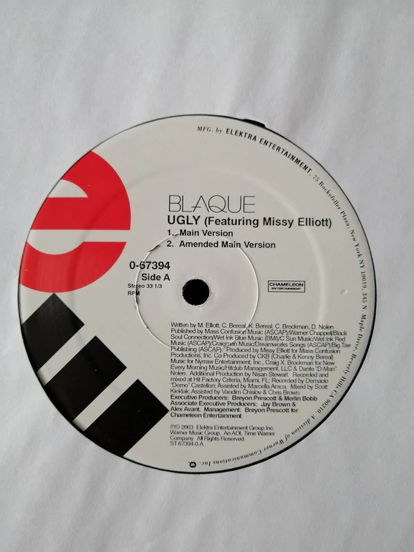 Blaque Featuring Missy Elliott - Ugly (12") (Very Good Plus (VG+)) - Image 3