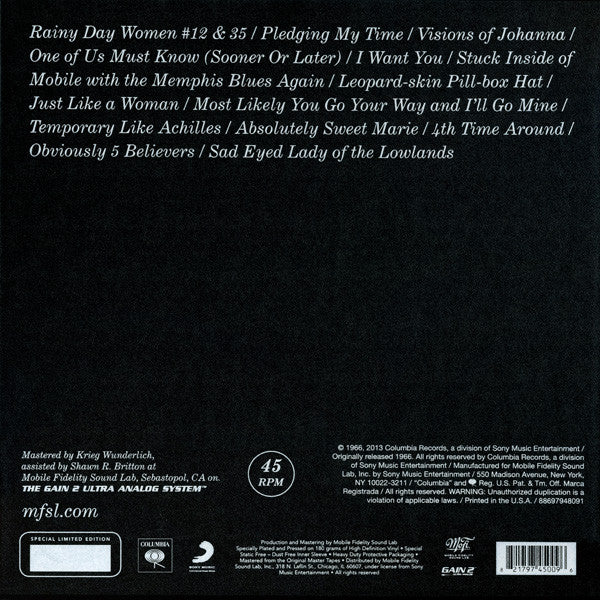 Bob Dylan - Blonde On Blonde (3x12", Album, RE, RM, 180 + Box, Ltd, Num) (Near Mint (NM or M-)) (Near Mint (NM or M-)) - Image 2