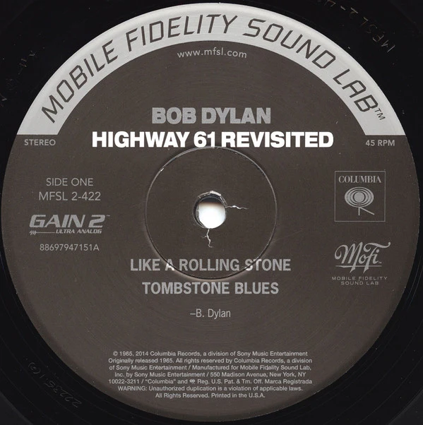 Bob Dylan - Highway 61 Revisited (2x12", Album, Ltd, Num, RE, RM, 180) (Near Mint (NM or M-)) (Very Good Plus (VG+)) - Image 3