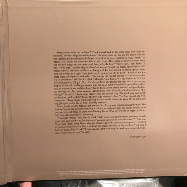 Bob Dylan - John Wesley Harding (2x12", Album, Mono, Ltd, Num, RE, RM, 180) (Near Mint (NM or M-)) (Near Mint (NM or M-)) - Image 3