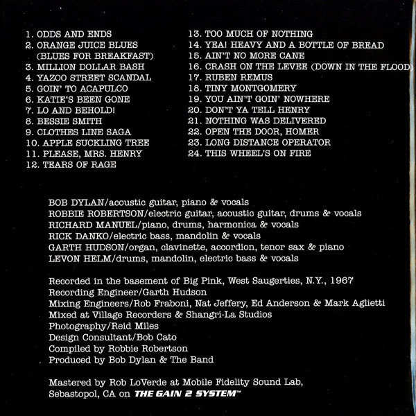 Bob Dylan & The Band - The Basement Tapes (SACD, Hybrid, Album, Ltd, Num, RE, RM) (Near Mint (NM or M-)) - Image 4