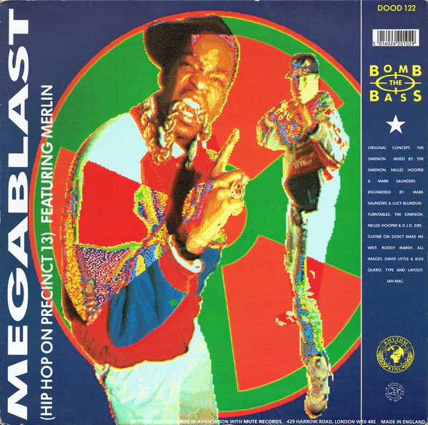 Bomb The Bass - Megablast (Hip Hop On Precinct 13) / Don't Make Me Wait (12", Red) (Very Good Plus (VG+))