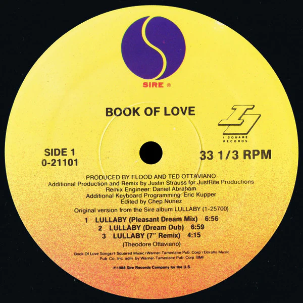 Book Of Love - Lullaby (12", Maxi) (Very Good Plus (VG+)) (Very Good Plus (VG+)) - Image 3