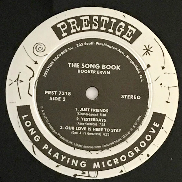 Booker Ervin - The Song Book (LP, Album, Ltd, RE, RM, 200) (Very Good Plus (VG+)) (Very Good Plus (VG+)) - Image 5