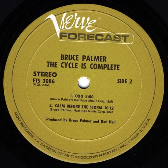 Bruce Palmer - The Cycle Is Complete (LP, Album, Gat) (Very Good Plus (VG+)) (Very Good Plus (VG+)) - Image 5