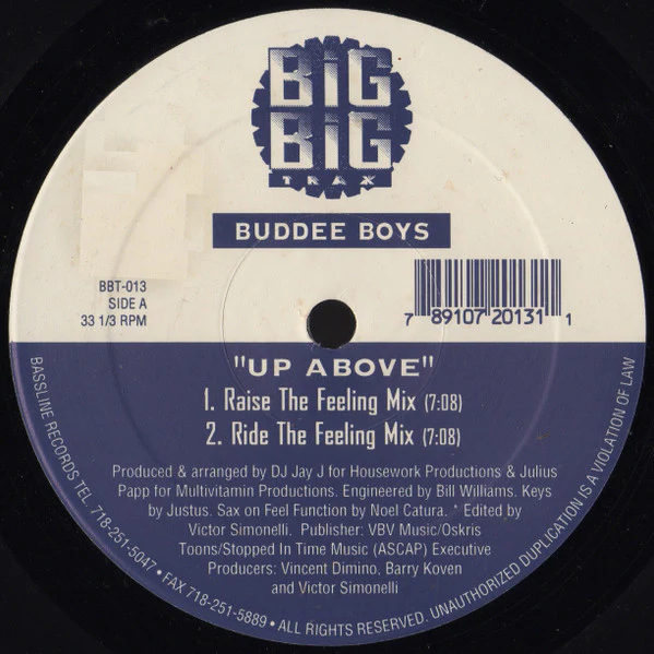 Buddee Boys - Up Above / Feel Function (2x12") (Near Mint (NM or M-))