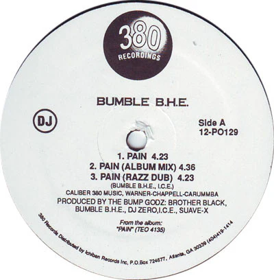 Bumble B.H.E. - Pain (12", Promo) (Very Good Plus (VG+))