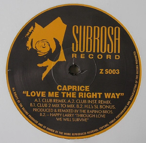 Caprice - Love Me The Right Way (12") (Very Good Plus (VG+))