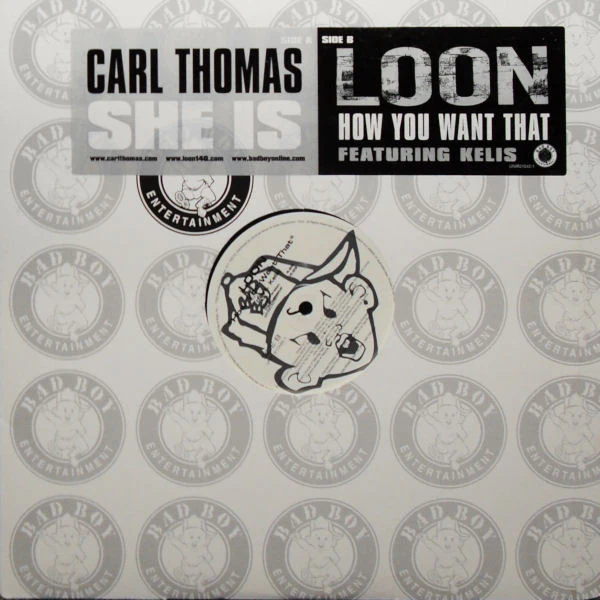 Carl Thomas / Loon feat. Kelis - She Is / How You Want That (12", Promo) (Very Good Plus (VG+))