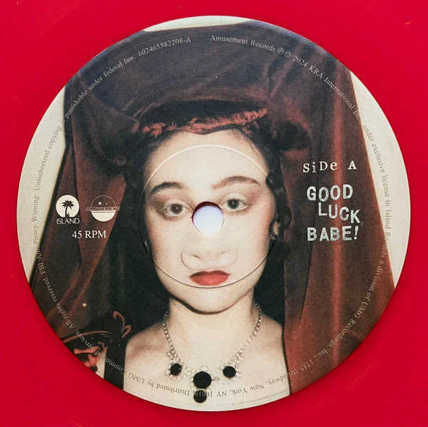 Chappell Roan - Good Luck, Babe! (7", Single, Red) (Very Good Plus (VG+)) (Very Good Plus (VG+)) - Image 3