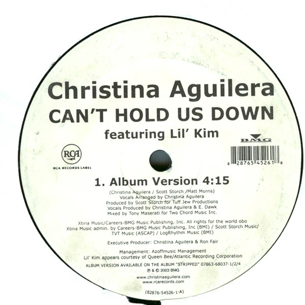 Christina Aguilera Featuring Lil' Kim - Can't Hold Us Down (12") (Very Good Plus (VG+)) - Image 2