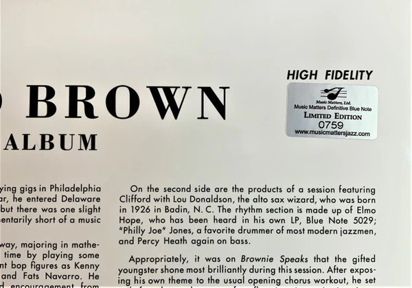 Clifford Brown - Memorial Album (2x12", Comp, Mono, Ltd, P/Mixed, RE, RM, Gat) (Near Mint (NM or M-)) (Very Good Plus (VG+)) - Image 5