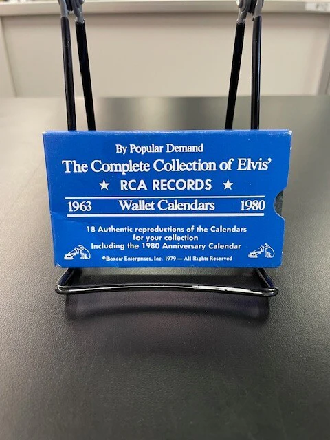 Complete Collection of Elvis' RCA Records Wallet Calendars | MISSING 3 CARDS
