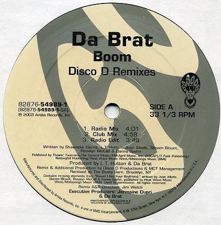 Da Brat - Boom (Remixes) (12") (Very Good Plus (VG+))