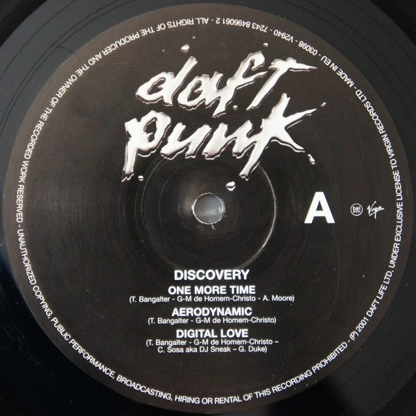 Daft Punk - Discovery (2xLP, Album) (Very Good Plus (VG+)) (Very Good Plus (VG+)) - Image 4