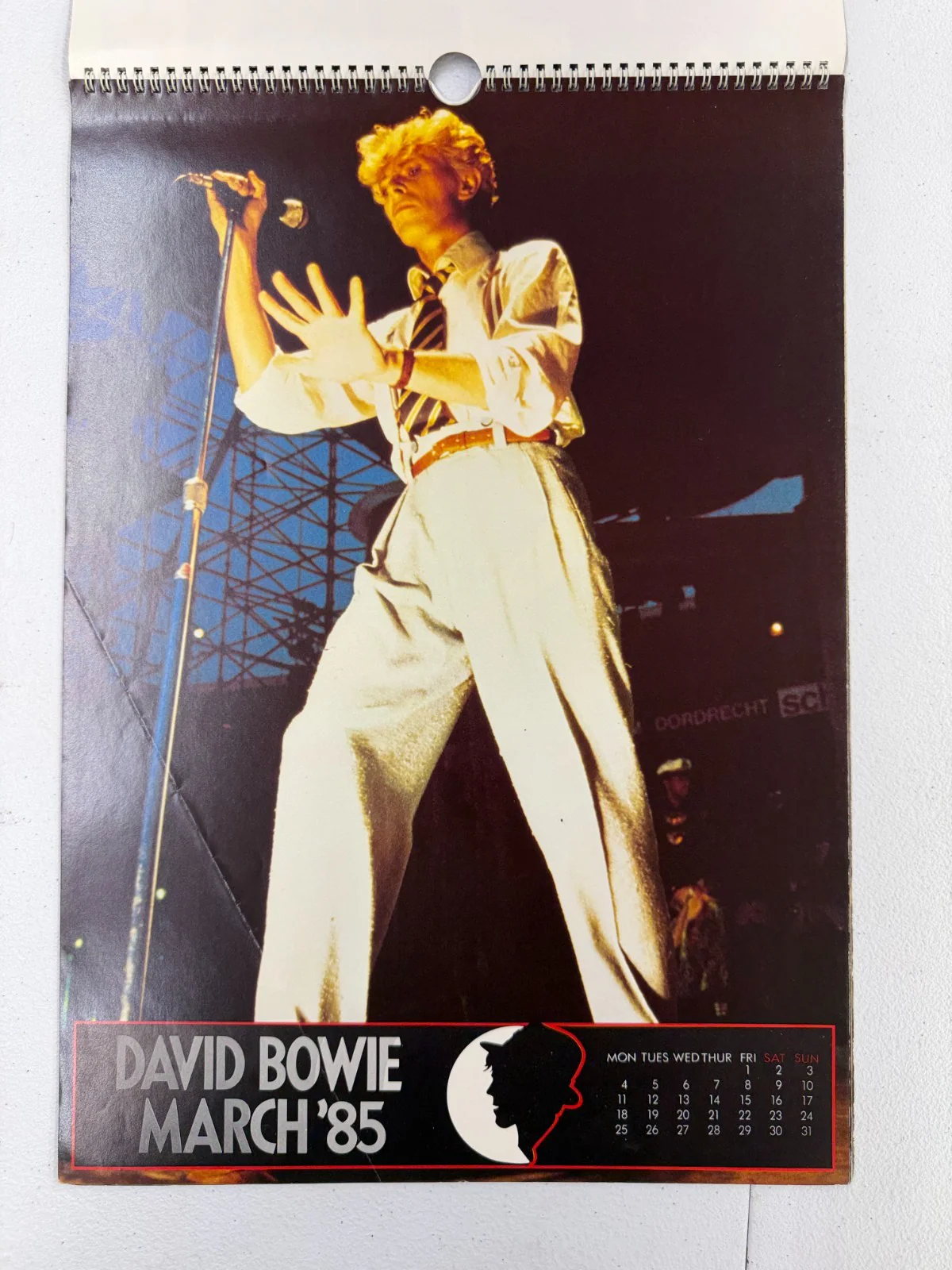 DAVID BOWIE - The Authorized Official 1985 UK Danilo Calendar with tour photos - Image 4