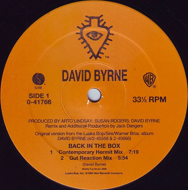 David Byrne - Back In The Box (12", Maxi) (Very Good Plus (VG+)) (Very Good Plus (VG+)) - Image 3