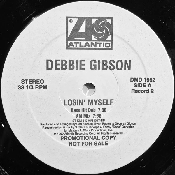 Debbie Gibson - Losin' Myself (2x12", Promo) (Very Good Plus (VG+)) (Very Good Plus (VG+)) - Image 2