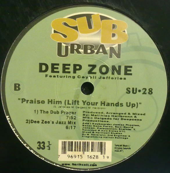 Deep Zone Featuring Ceybil Jefferies - Praise Him (Lift Your Hands Up!) (12") (Very Good Plus (VG+)) - Image 3