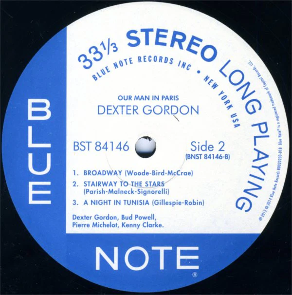 Dexter Gordon - Our Man In Paris (LP, Album, RE) (Very Good Plus (VG+)) (Very Good Plus (VG+)) - Image 4