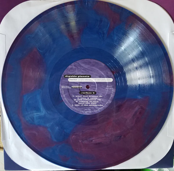 Digable Planets - Reachin' (A New Refutation Of Time And Space) (2xLP, Album, Ltd, RE, RM, Blu) (Near Mint (NM or M-)) (Very Good Plus (VG+)) - Image 4