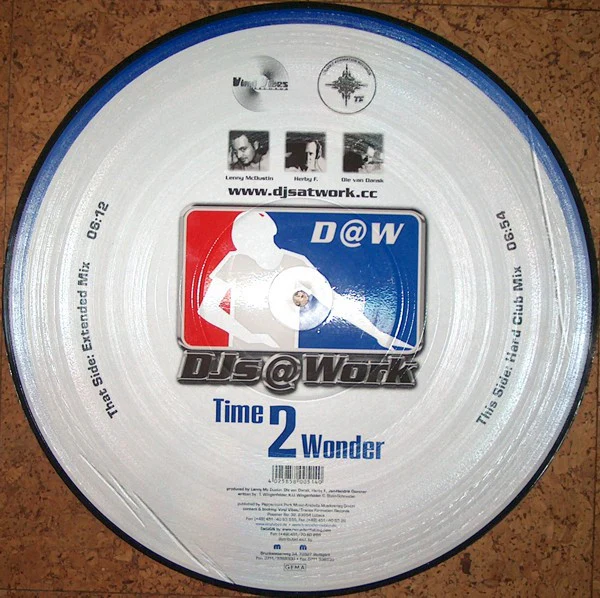 DJs @ Work - Time 2 Wonder (12", Pic) (Very Good Plus (VG+)) - Image 2