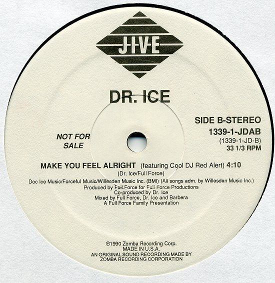 Doctor Ice - Word To The Wise (12", Promo) (Very Good Plus (VG+)) (Very Good Plus (VG+)) - Image 2