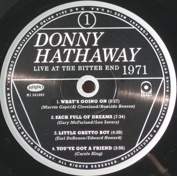 Donny Hathaway - Live At The Bitter End 1971 (2xLP, Album, RSD, Ltd, Num, 180) (Very Good Plus (VG+)) (Very Good Plus (VG+)) - Image 5