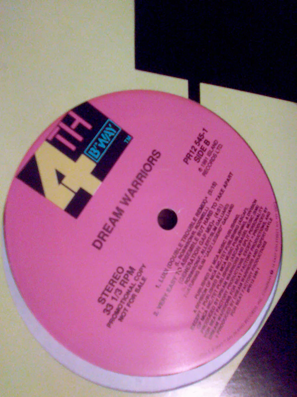 Dream Warriors - Follow Me Not (12", Promo) (Very Good Plus (VG+)) (Very Good Plus (VG+)) - Image 2