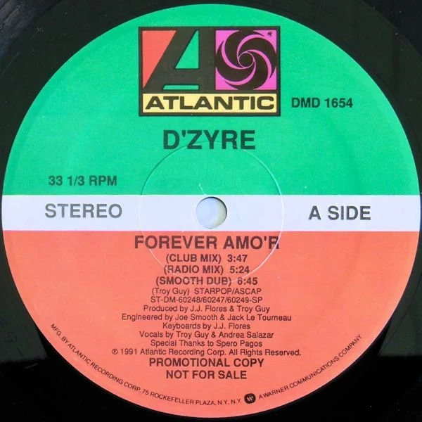 D'Zyre - Forever Amo'r (12", Promo) (Very Good Plus (VG+)) (Generic)