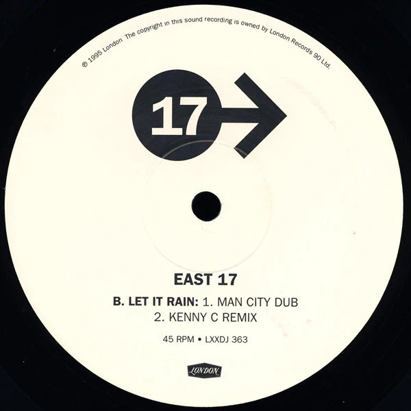 East 17 - Let It Rain (12", Promo) (Very Good Plus (VG+)) (Generic) - Image 2
