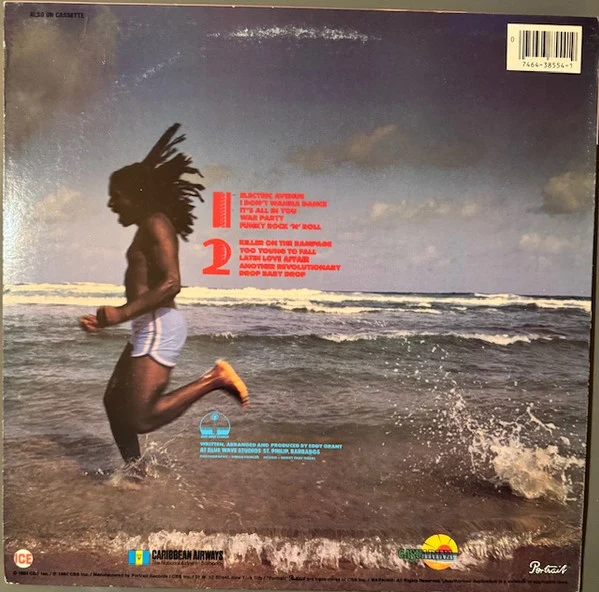 Eddy Grant - Killer On The Rampage (LP, Album, Car) (Very Good (VG)) - Image 2