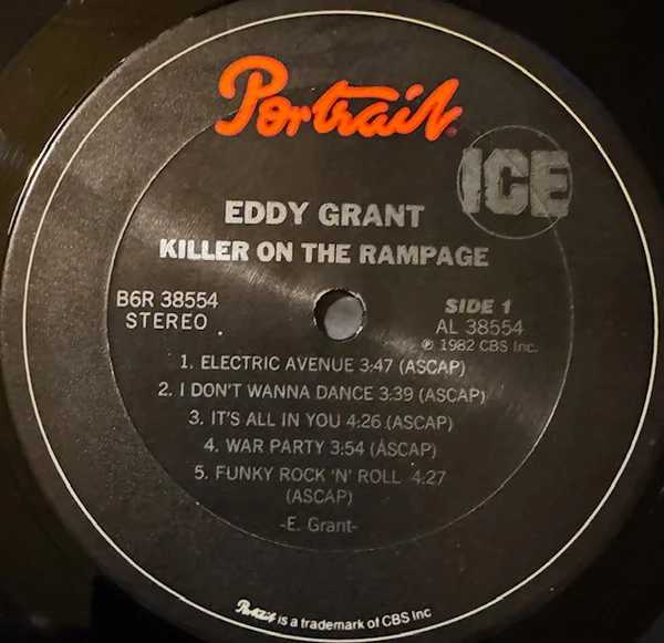 Eddy Grant - Killer On The Rampage (LP, Album, Car) (Very Good (VG)) - Image 3