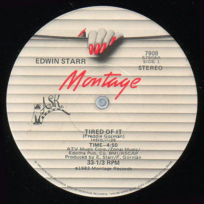 Edwin Starr - Tired Of It (12") (Very Good Plus (VG+))