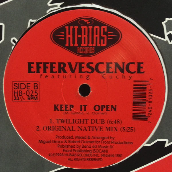 Effervescence Featuring Cuchy - Keep It Open (12") (Near Mint (NM or M-)) - Image 2