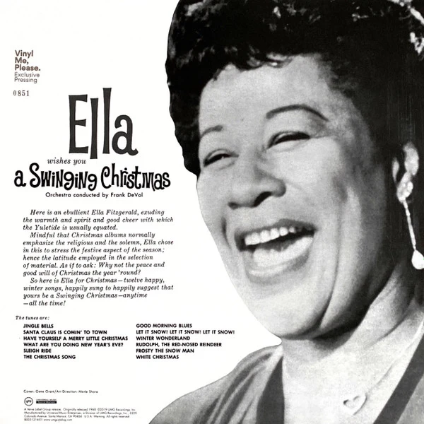 Ella Fitzgerald - Ella Wishes You A Swinging Christmas (LP, Album, Club, Ltd, Num, RE, Gre) (Near Mint (NM or M-)) (Near Mint (NM or M-)) - Image 2