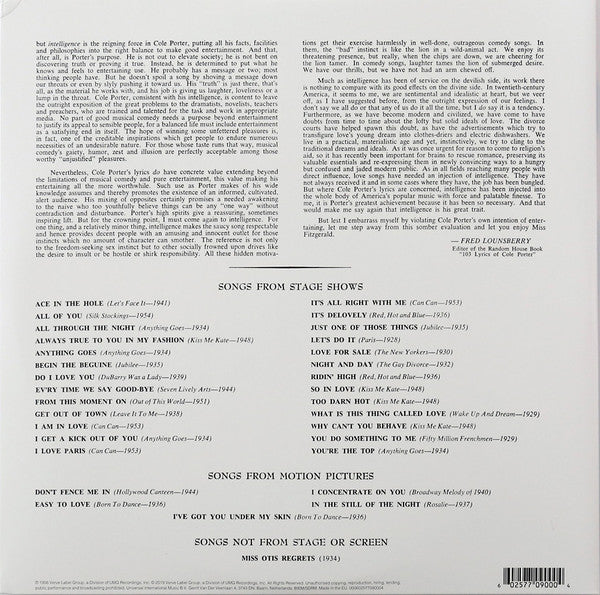 Ella Fitzgerald - Sings The Cole Porter Song Book (2xLP, Album, Mono, RE) (Very Good Plus (VG+)) (Very Good Plus (VG+)) - Image 3